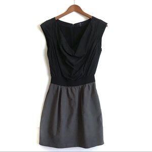 GAP Vintage Gap Black Grey Colorblock Shift Dress Sz 2